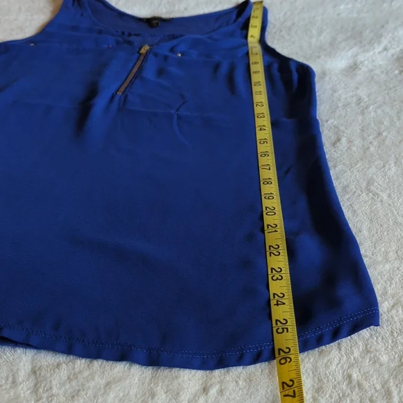 Express Royal Blue tank / blouse - size M - Picture 3 of 6